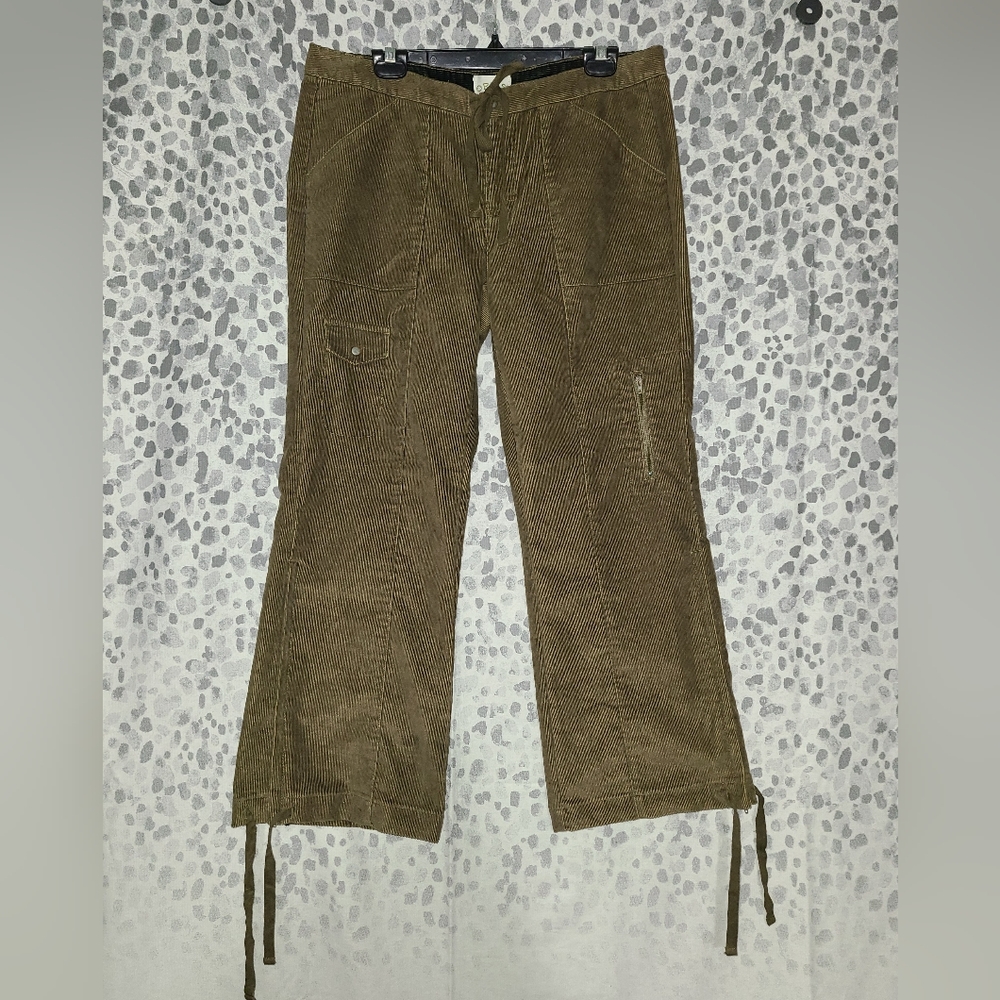 Orvis Corduroy Cropped Cargo Pant Women's Size 12